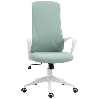 Ergonomic and Padded Office Chair with Adjustable Height and Rocking, 62x56x110-119.5 cm, Green