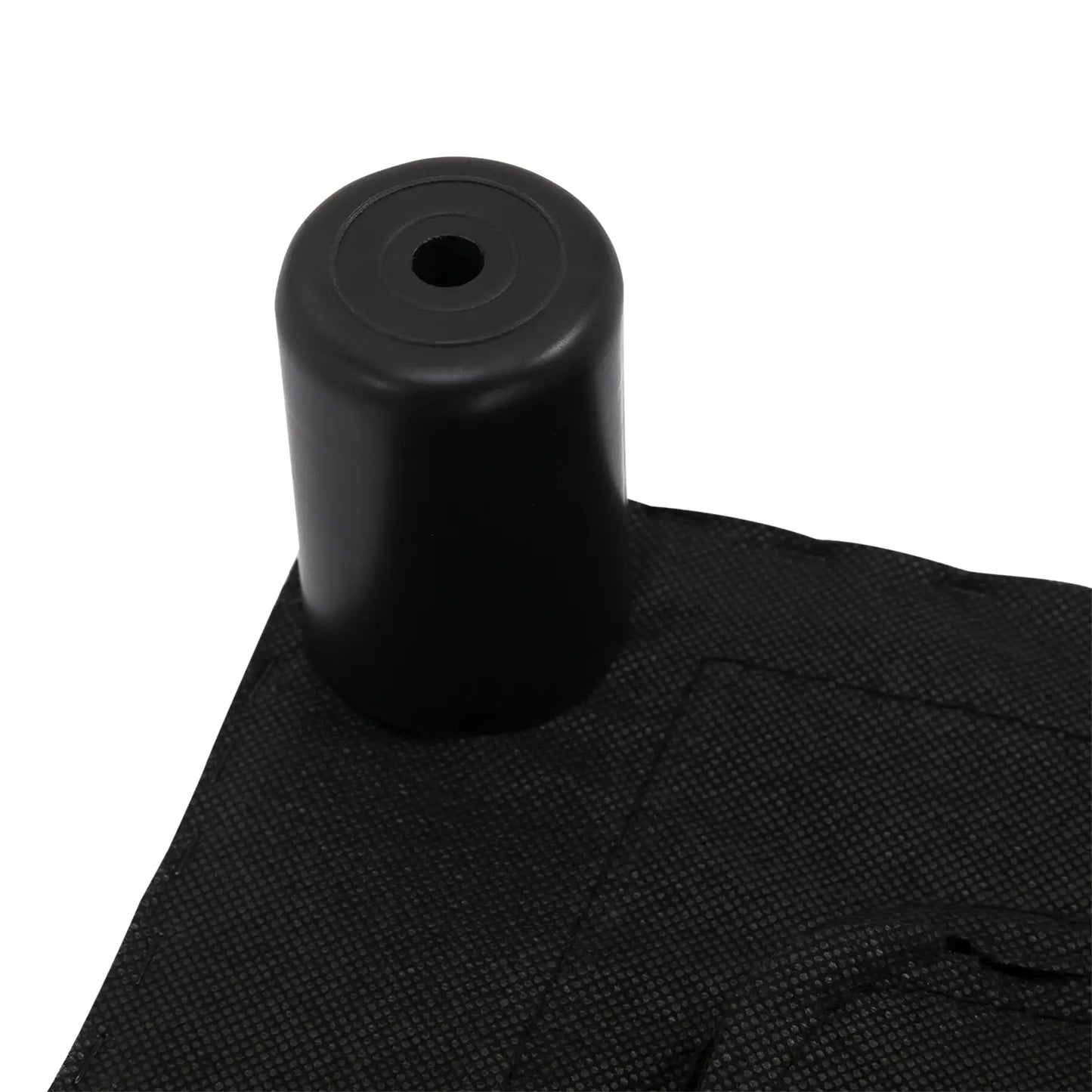 Rectangular Footstool Padded and Covered in White Faux Leather, for Living Room and Entrance, 40x30x24 cm