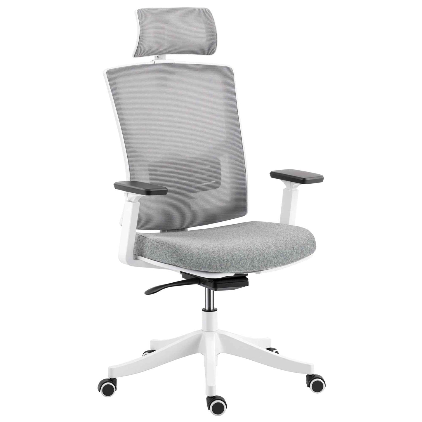 Ergonomic and Breathable Office Chair with 4D Dynamic Lumbar Support, 64.5x62.5x112-122 cm, Multicolor