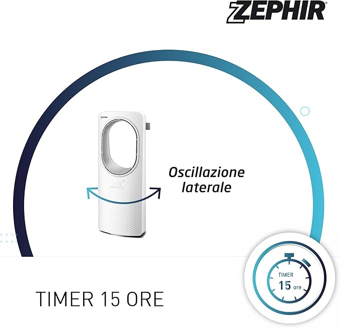 50W, tower fan, led display, ZEPHIR PH88BL