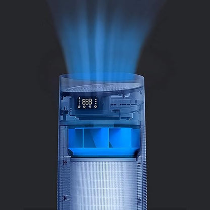 50W, Air Purifier, Wi-Fi, Smart, Digital display, White, ISNATCH