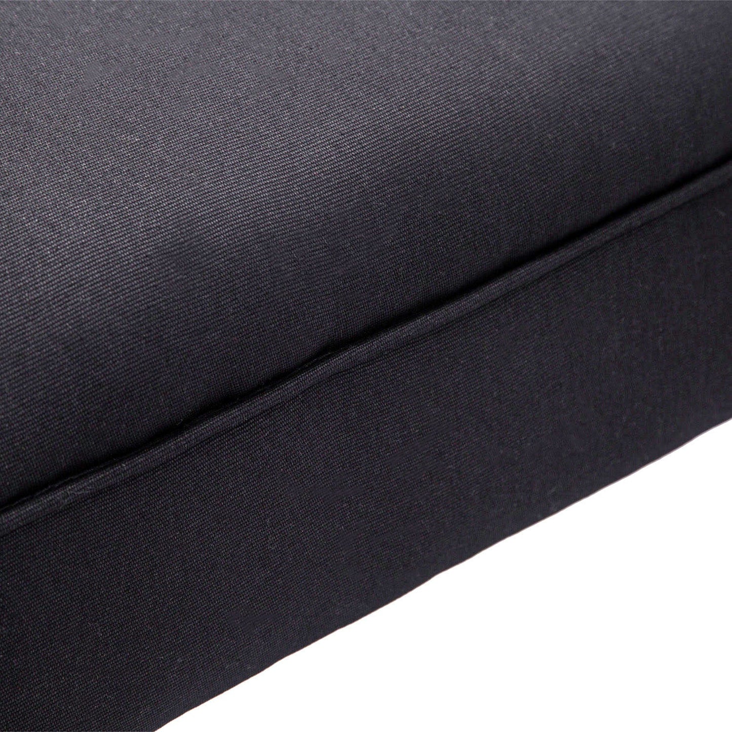 Padded Bed End Bench with Rolled Armrests, 102x35x51cm, Black