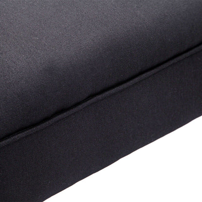 Padded Bed End Bench with Rolled Armrests, 102x35x51cm, Black