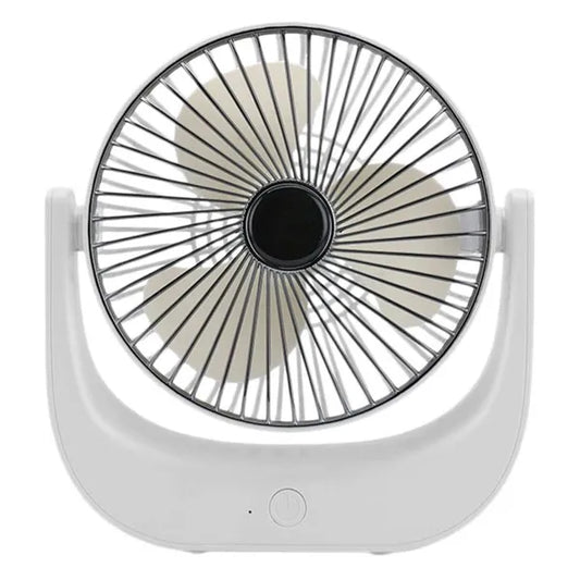 10 cm portable desk fan, 4.5 W, battery powered, 3 speed, white