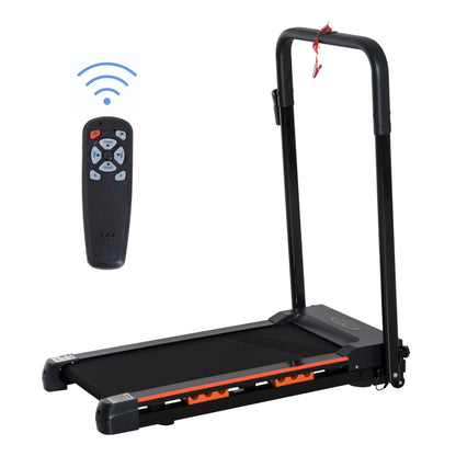 Folding Electric Treadmill with Remote Control and Safety Key, 1-6 km/h, 0.5HP Power, 105x56x108.5cm