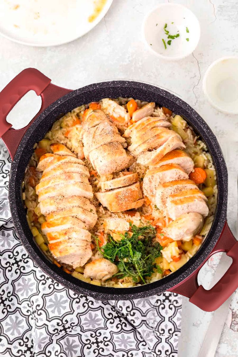 14 pcs, cookware set, burgundy, Royalty Line