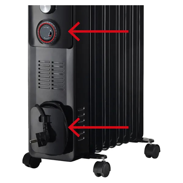 800W / 2500W Oil Radiator Heater – ARGO Warm 11-BK