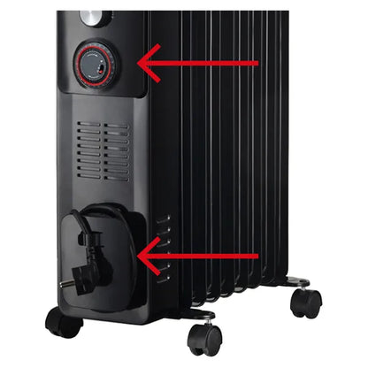 800W / 2500W Oil Radiator Heater – ARGO Warm 11-BK
