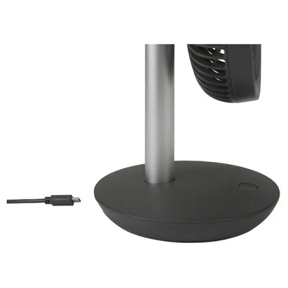 15cm, desk fan, rechargeable, Argo Orfeo Titanium