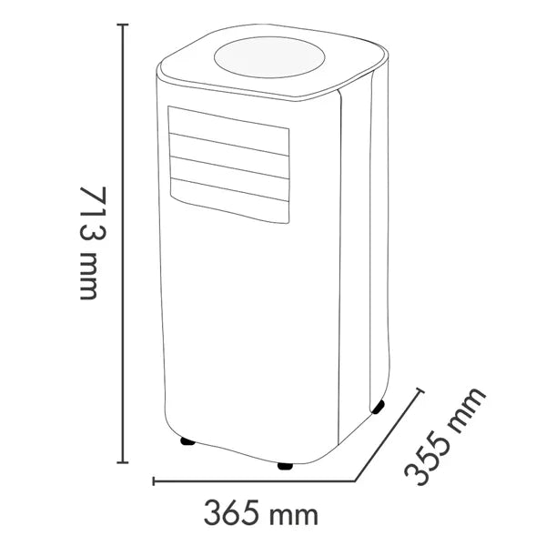 Portable Air Conditioner, 10,000 BTU, Cooling + Wi-Fi + Dehumidifier, R290, White – Argo Ares