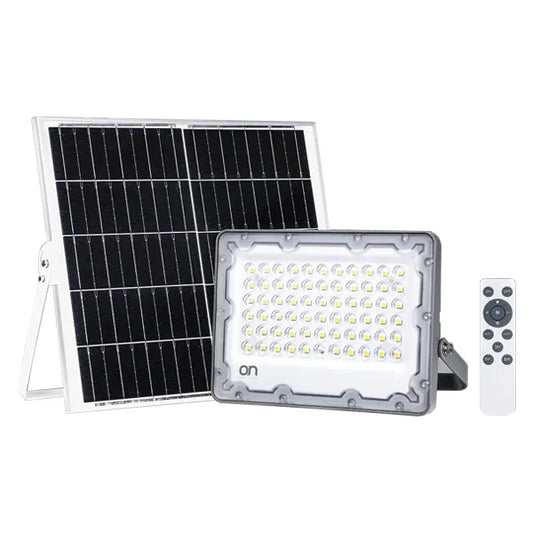 200 LED Solar Spotlight Kit, 25 W, Remote & Hibernation Mode, IP65