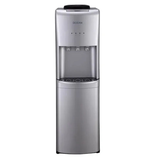 Free-standing Water Dispenser, Hot, Cold & Ambient Water, Silver - OCEAN OCMWD33207CA