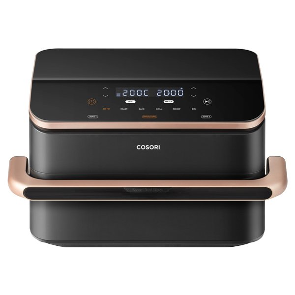 Cosori Dual Blaze TwinFry 10L Air Fryer – 2800W, Black/Rose Gold