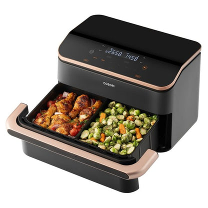 Cosori Dual Blaze TwinFry 10L Air Fryer – 2800W, Black/Rose Gold