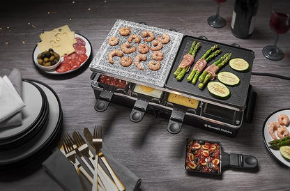 3 in 1, Party Grill, Multi Raclette, 1400W, Serves for 8*Persons, Black
