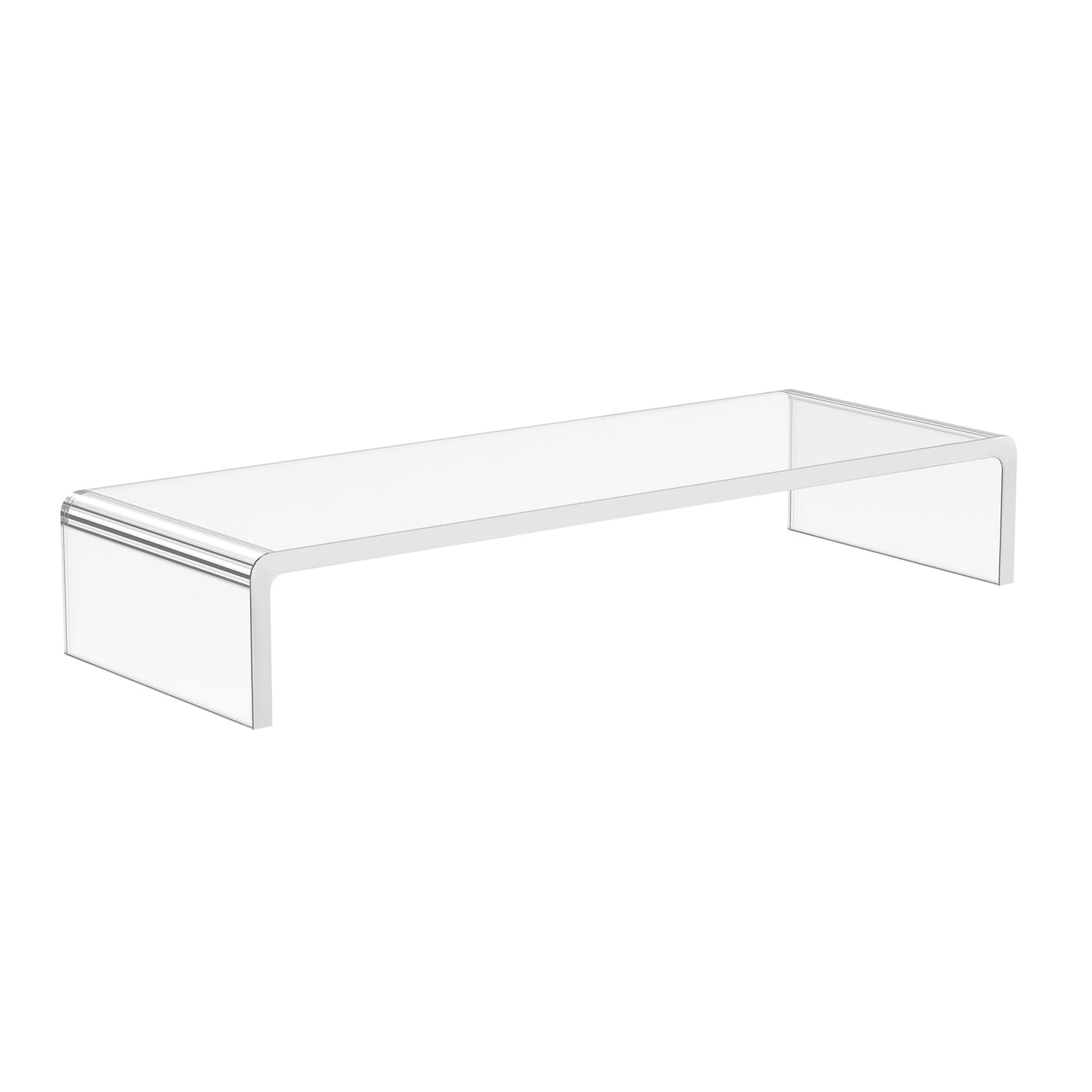 support for monitor computer TV support for transparent acrylic glass screens, 53x19x9cm