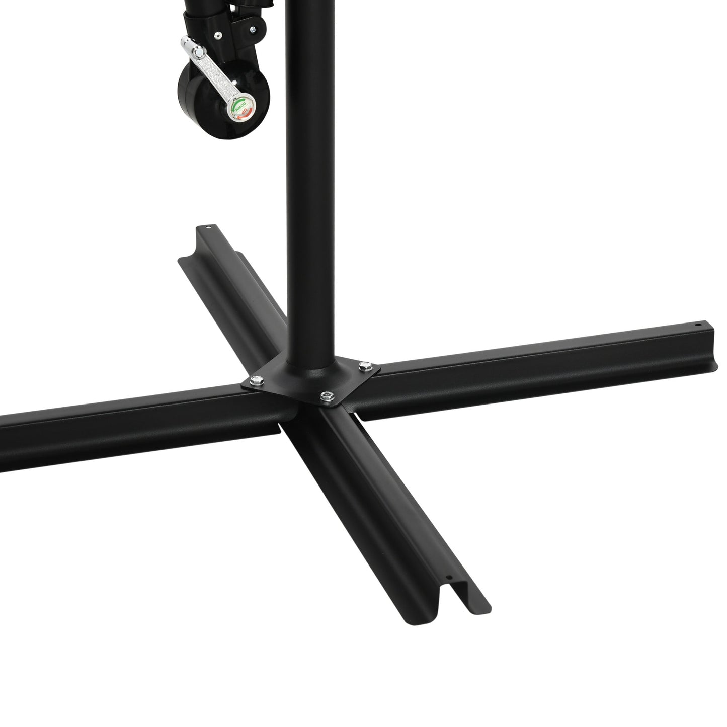 Garden Umbrella 3x3 m with Mosquito Net, Crank Opening and Cross Base, Dark Grey