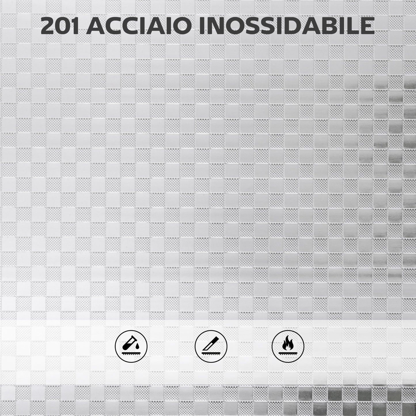 4-Tier Utility Cart with 2 Adjustable Shelves and Raised Edges, Stainless Steel, 60x35x100 cm