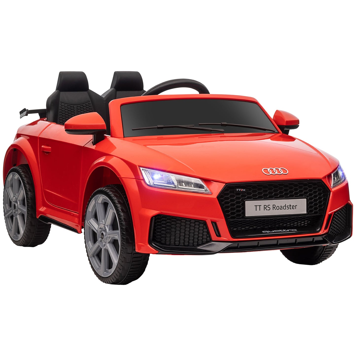 Electric Car for Children 3-5 Years Licensed AUDI TT with Remote Control and LED Headlights, 102x60x44 cm, Red