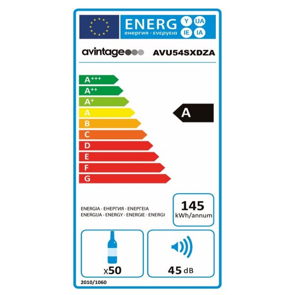Avintage AVU54SXDZA Built-Under Wine Cooler – 50 Bottles