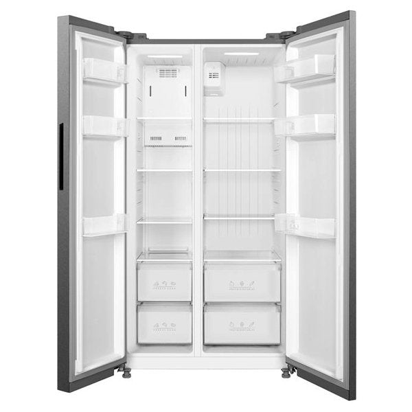Arielli ASS-689WEN Side-by-Side Fridge-Freezer – 553L