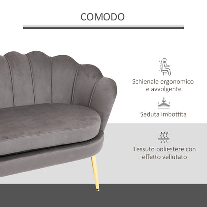 Shell Shaped 2 Seater Sofa