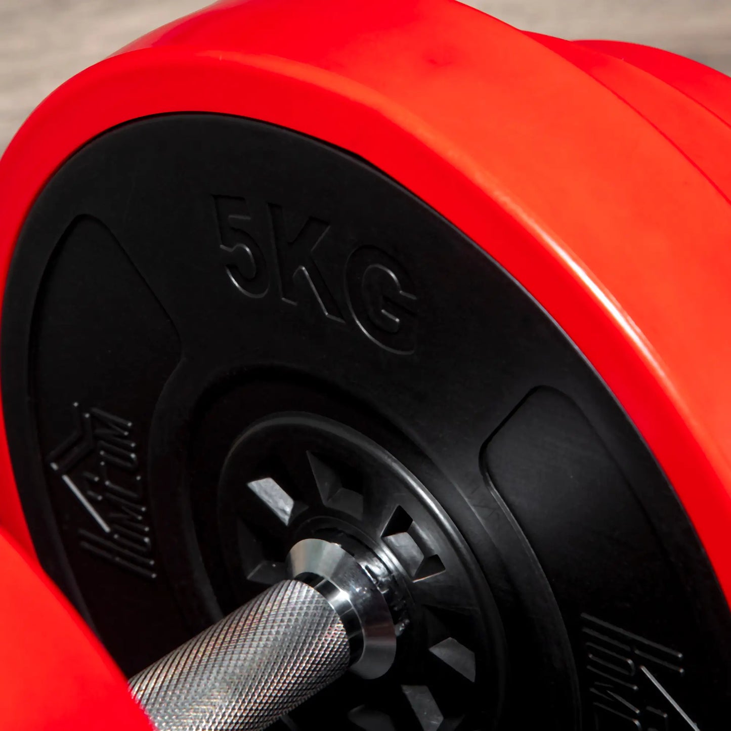 40kg Rubber Coated Metal and Iron Sand Dumbbell Set, 45x26x26cm, Red