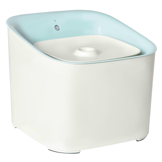 3L Cat and Dog Water Fountain with Carbon Filter, LED Light and Motion Sensor, White