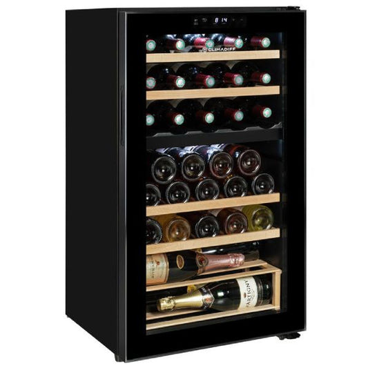 Climadiff CEPAGE33DZ Dual Zone Wine Cooler – 33 Bottles