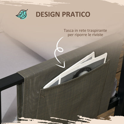 PARIS | 4 Piece Garden Set with 2 Sofas, Corner Chair and Tempered Glass Coffee Table