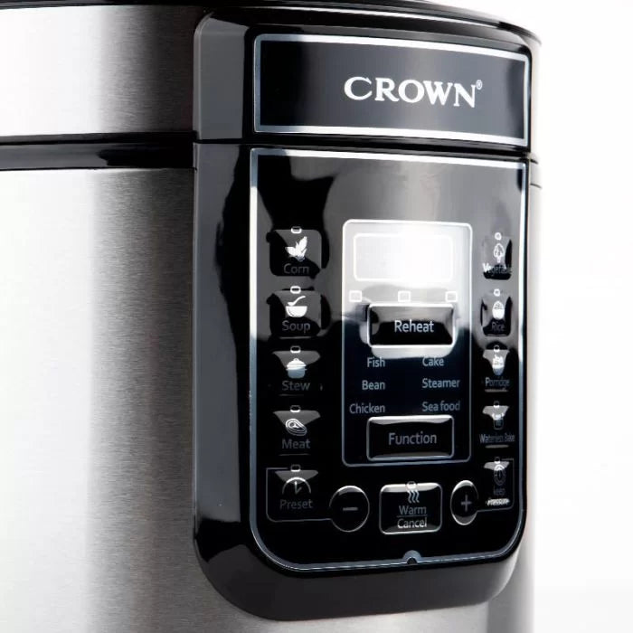 6.0Ltr Multicooker, 1000W, Non-stick coating, Silver/Black