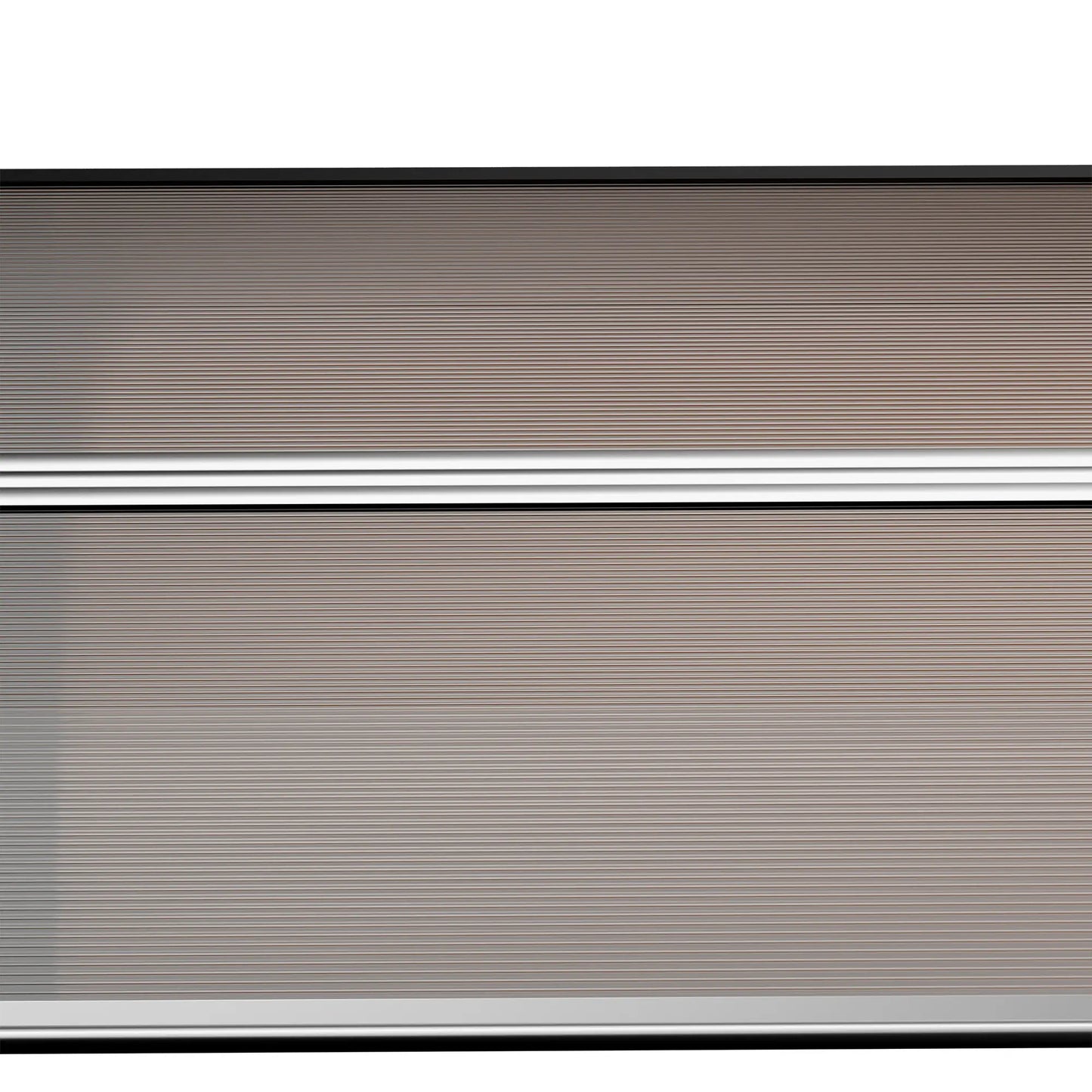 Outdoor Canopy for Windows and Doors, in Polycarbonate and Aluminum, 200x100x26 cm, Brown
