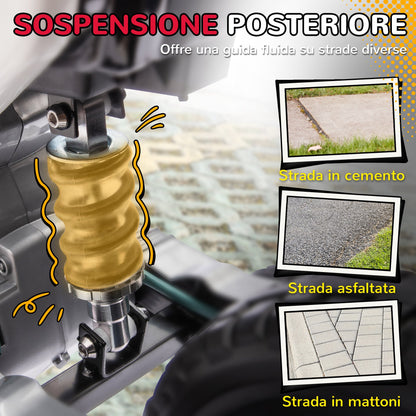 Electric Motorcycle for Children with Training Wheels and Charge Indicator, Made of PP and Metal, 107x56x70 cm, Red