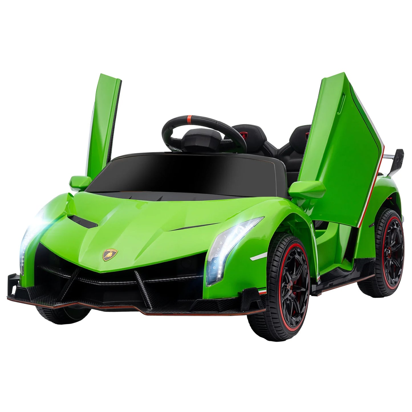 Electric Ride-On Lamborghini 12V Car with Remote, Green