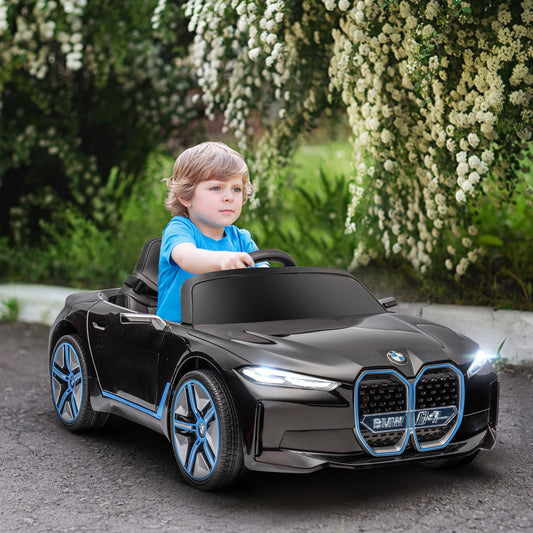 BMW - Electric Car for Children 3-6 Years with BMW License with Remote Control, Box and Headlights, 115x67x45 cm, Black