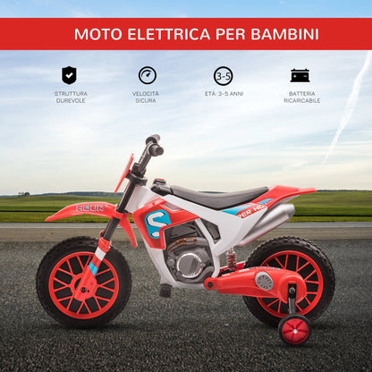 electric cross motorcycle for children for 3-5 years - red