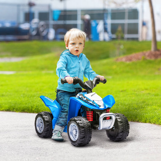 Electric Quad Bike for Children 18-36 Months with LED Lights, Horn and Pedals, 65.5x38.5x43.5 cm, Blue