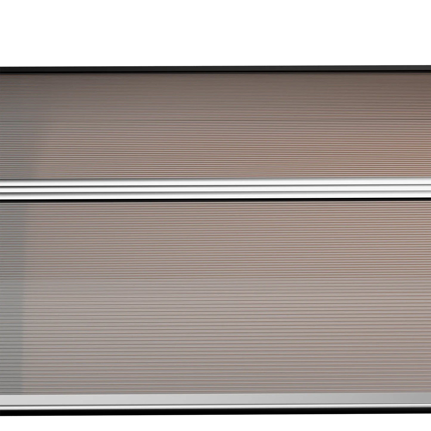 Outdoor Canopy for Windows and Doors, in Polycarbonate and Aluminum, 303x100x26cm - Brown