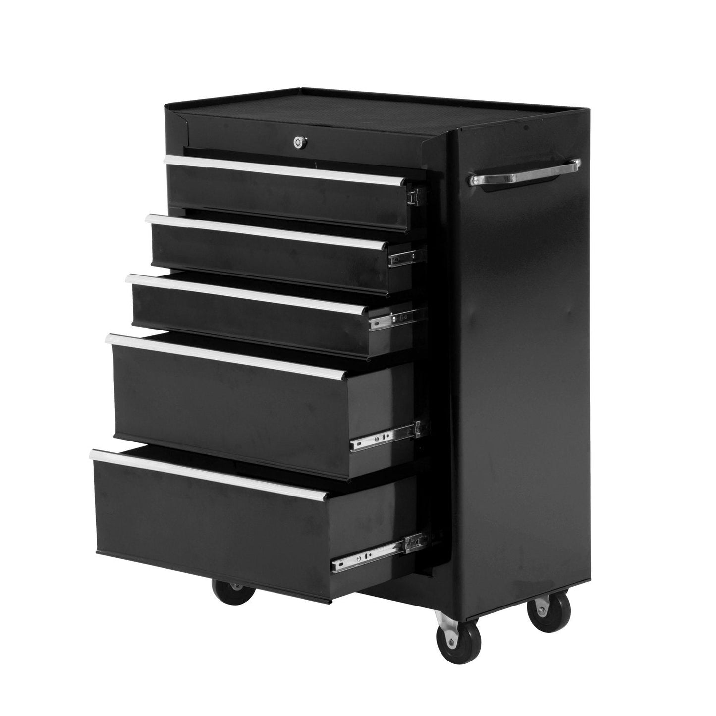 Black Multi-Use Garage Trolley | Board of Utensils For Mechanics | 61.5x33x85cm