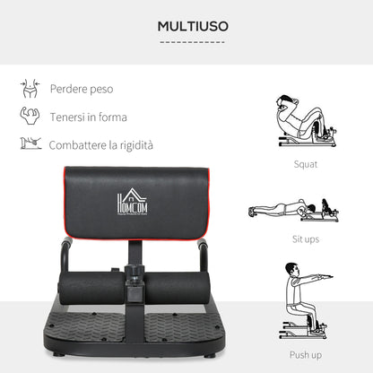 Squat Machine Deep Sissy Squat Sit Up Push Up Adjustable Steel 50x97x44.5-56.5cm