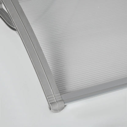 100x80cm Anti-UV Polycarbonate Outdoor Canopy for Doors and Windows