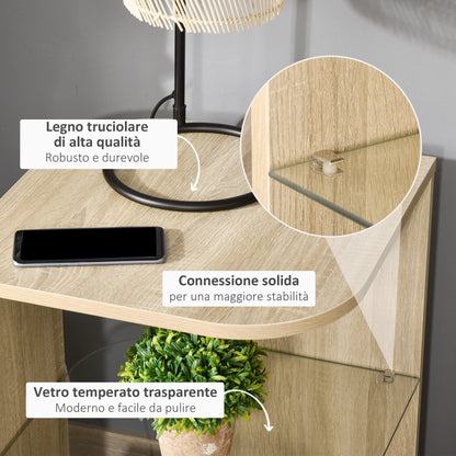 GRETA | Modern Wooden Living Room Table / Unit | 40x40x56cm