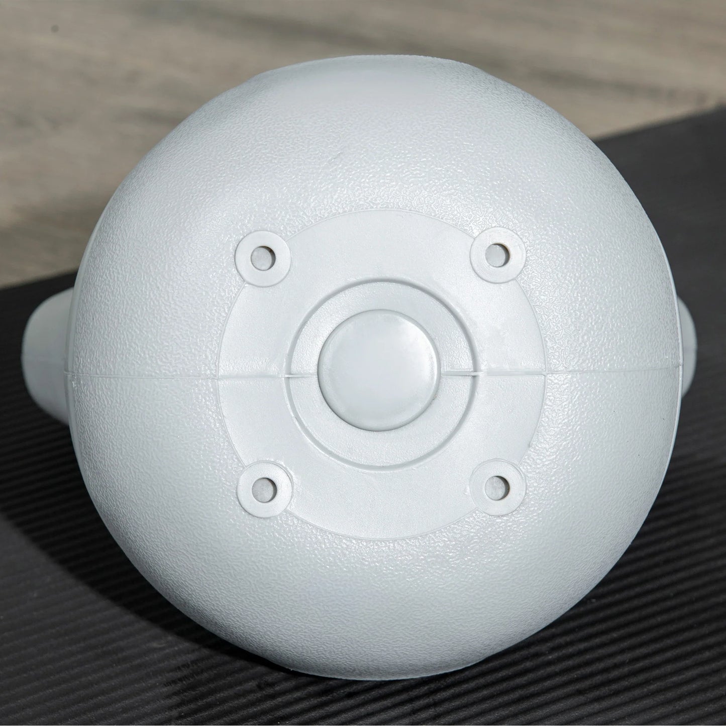 Kettlebell 8kg in PU and Sand with Flat Base and Handle for Deadlifts, Squats and Lifts, 18x10x20 cm, Pink