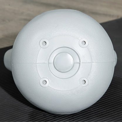 Kettlebell 8kg in PU and Sand with Flat Base and Handle for Deadlifts, Squats and Lifts, 18x10x20 cm, Pink