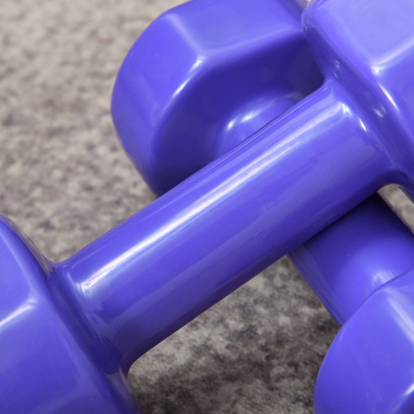 Set of 4 Hexagonal Dumbbells of 20 kg Total in Steel and PU from 1 to 4kg, Multicolor