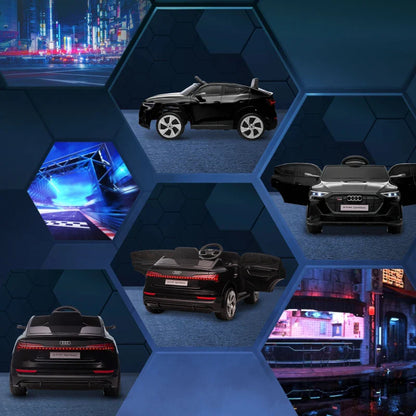 12V Electric Ride-On Toy Car with Remote Control, 3-8km/h Speed, Lights and Music, Ages 3-5 Years, Black