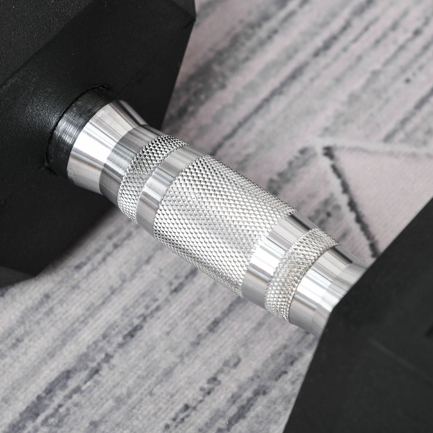 20kg Hex Dumbbell Steel & Rubber for Gym, Home & Office Workout, Black