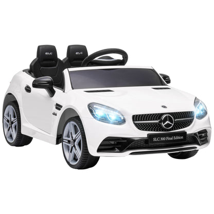 Electric Car for Children Licensed Mercedes SLC 300 with Remote Control, in PP and Metal, 107x62. 5x44 cm, White