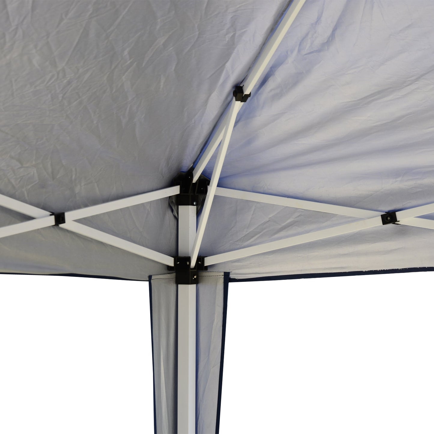 Gazebo Steel Frame Folding Oxford Fabric Covering Blue 3x3m
