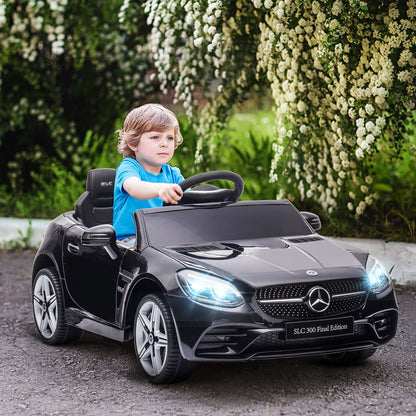 Electric Car for Children Licensed Mercedes SLC 300 with Remote Control, in PP and Metal, 107x62. 5x44 cm, Black